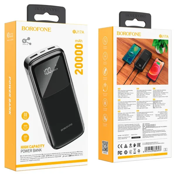 پاوربانک بروفون مدل BJ17A ظرفیت 20000 میلی آمپر - تصویر 10