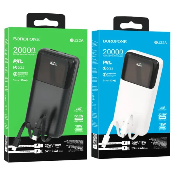 پاوربانک بروفون مدل BJ22A ظرفیت 20000 میلی آمپر - تصویر 10