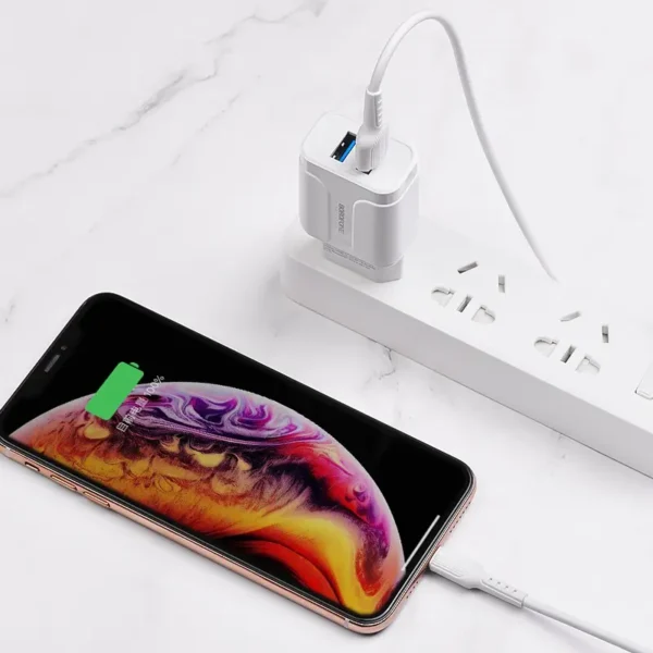 شارژر دیواری بروفون مدل BA37A به همراه کابل میکرو - تصویر 8
