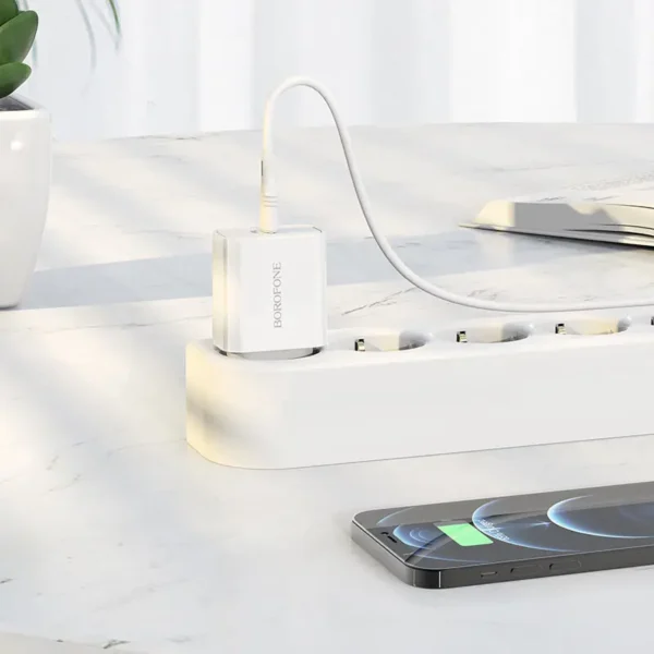 شارژر دیواری PD 20W بروفون مدل BA57A به همراه کابل لایتنینگ - تصویر 9