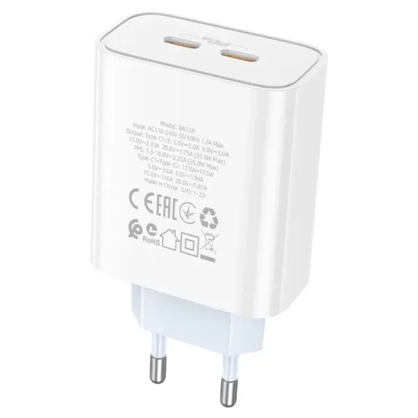 شارژر دیواری PD 35W بروفون مدل BA73A - تصویر 4