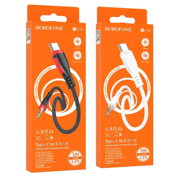 کابل AUX تایپ سی بروفون مدل BL14 طول 1 متر - تصویر 6
