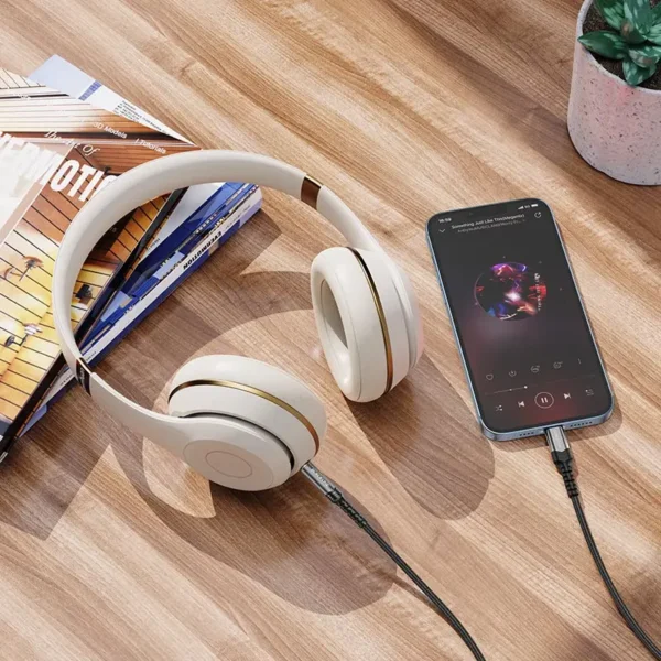 کابل AUX لایتنینگ بروفون مدل BL15 طول 1 متر - تصویر 3
