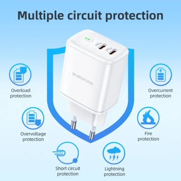شارژر دیواری PD 35W بروفون مدل BN9 - تصویر 6