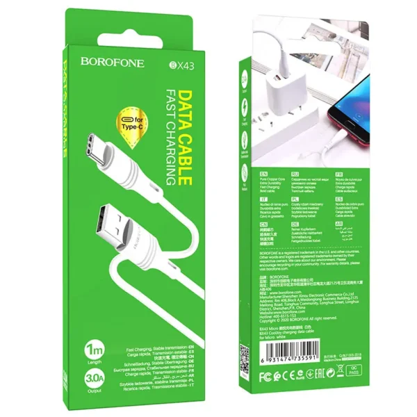 کابل شارژ تایپ سی بروفون مدل BX43 - تصویر 8