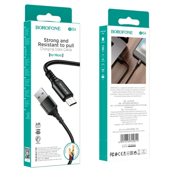کابل شارژ میکرو بروفون مدل BX54 - تصویر 10