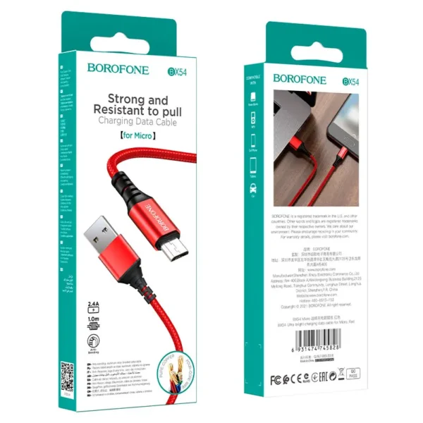 کابل شارژ میکرو بروفون مدل BX54 - تصویر 8