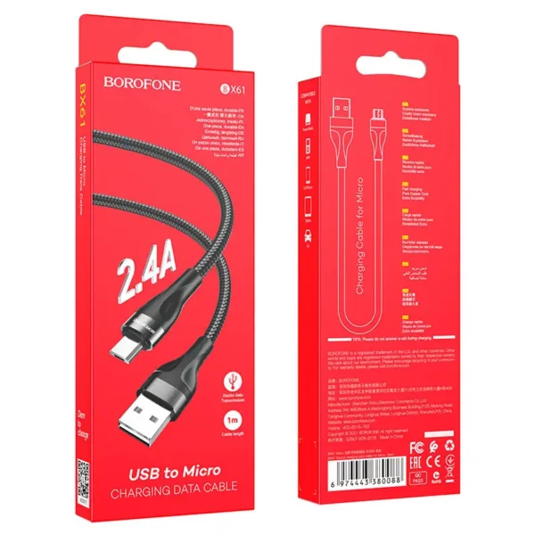 کابل شارژ میکرو بروفون مدل BX61 - تصویر 10