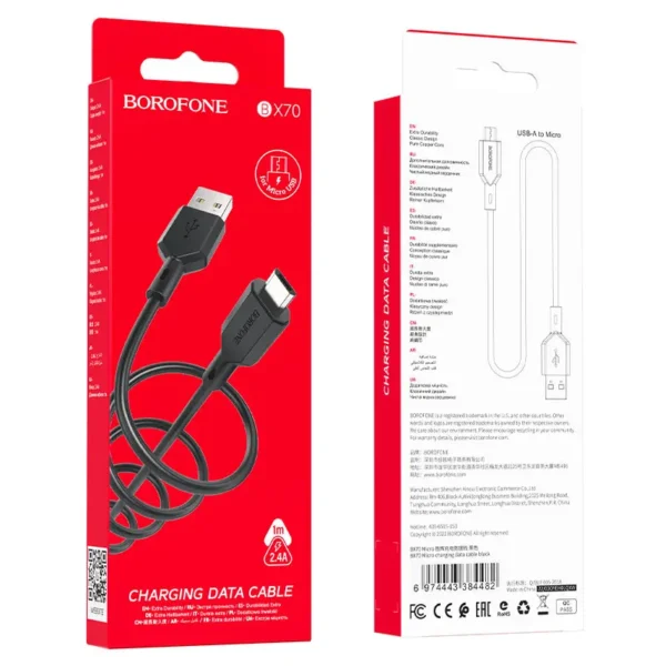 کابل شارژ میکرو بروفون مدل BX70 - تصویر 9