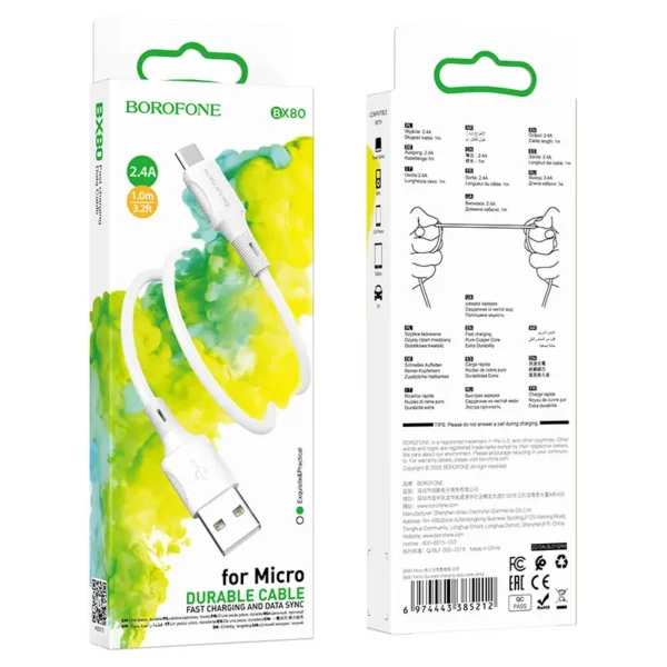 کابل شارژ میکرو بروفون مدل BX80 - تصویر 7