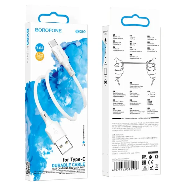 کابل شارژ تایپ سی بروفون مدل BX80 - تصویر 9