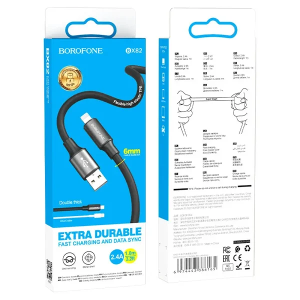 کابل شارژ لایتنینگ بروفون مدل BX82 - تصویر 10
