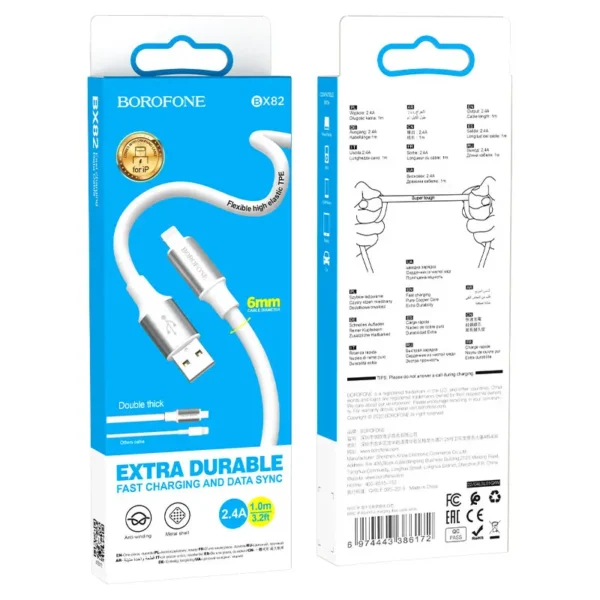 کابل شارژ لایتنینگ بروفون مدل BX82 - تصویر 8