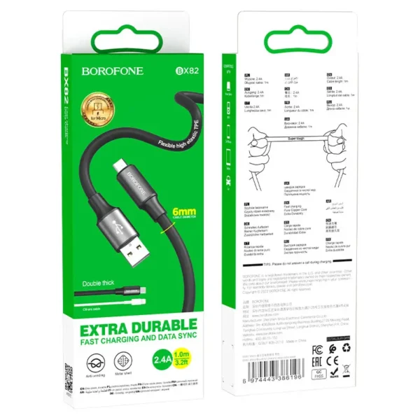 کابل شارژ میکرو بروفون مدل BX82 - تصویر 10