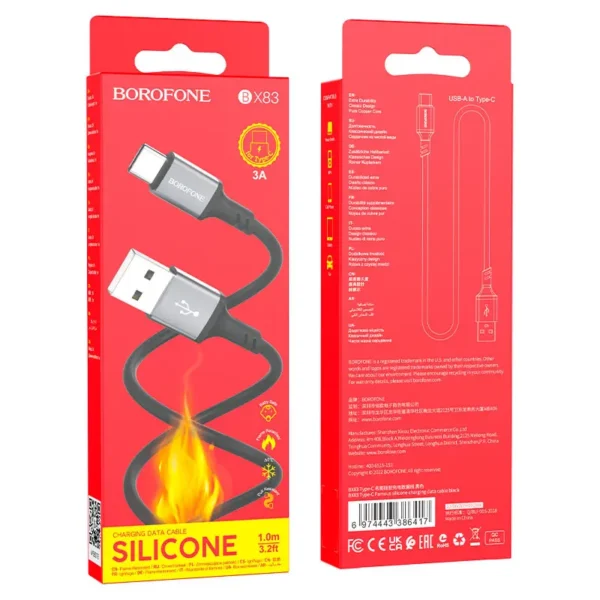 کابل شارژ تایپ سی بروفون مدل BX83 - تصویر 11