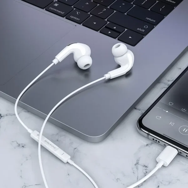 هندزفری سیم دار بروفون مدل BM85 Pro پورت لایتنینگ - تصویر 3