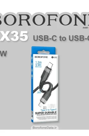 کابل شارژ تایپ سی 60 وات بروفون مدل BU35