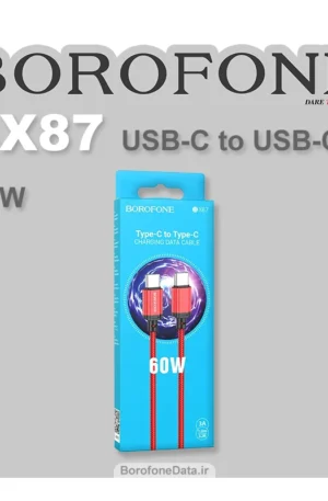 کابل شارژ تایپ سی 60 وات بروفون مدل BX87