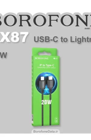 کابل شارژ تایپ سی به لایتنیگ بروفون مدل BX87